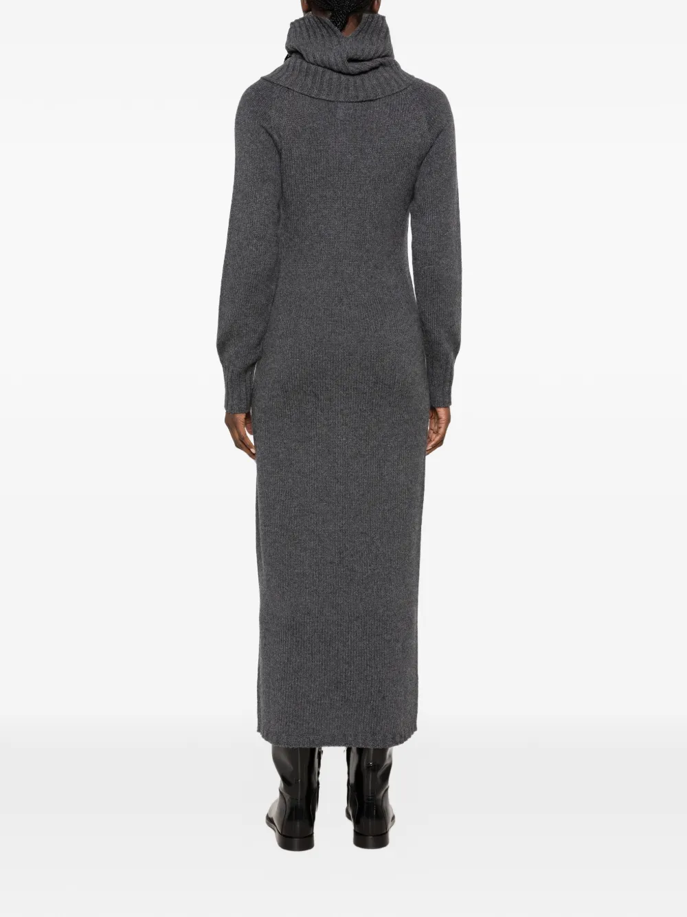 TWINSET Maxi-jurk met col Grijs