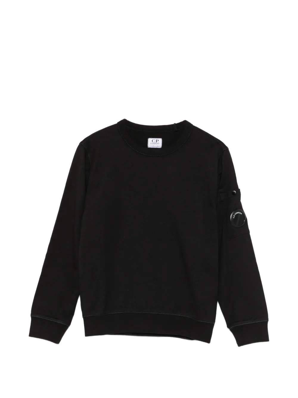 C.P. Company Kids Lens-detail cotton sweater - Nero