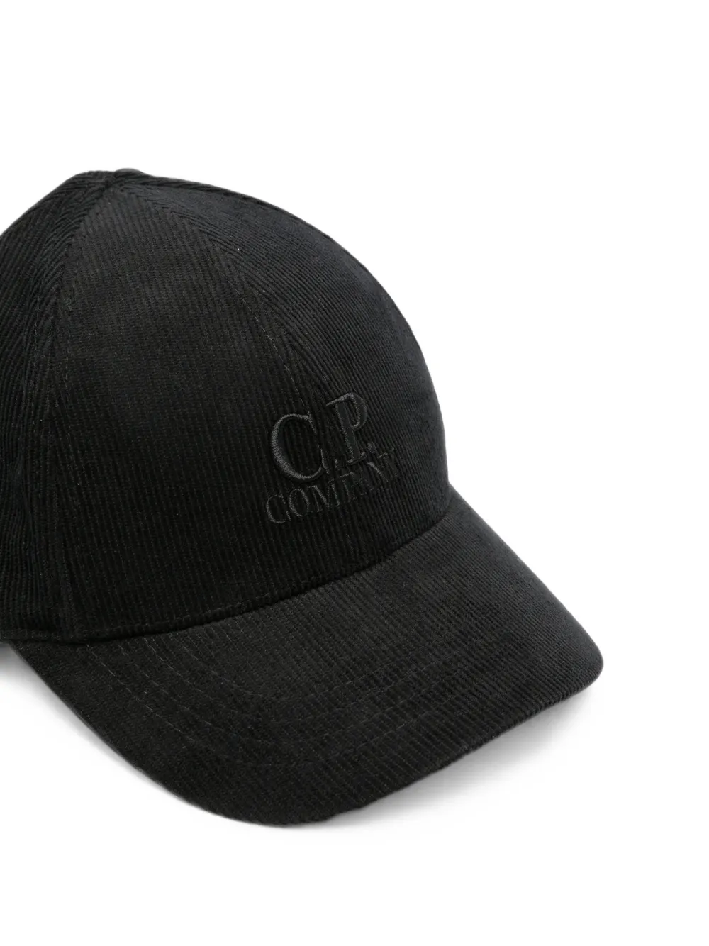 C.P. Company Kids Honkbalpet met geborduurd logo Zwart