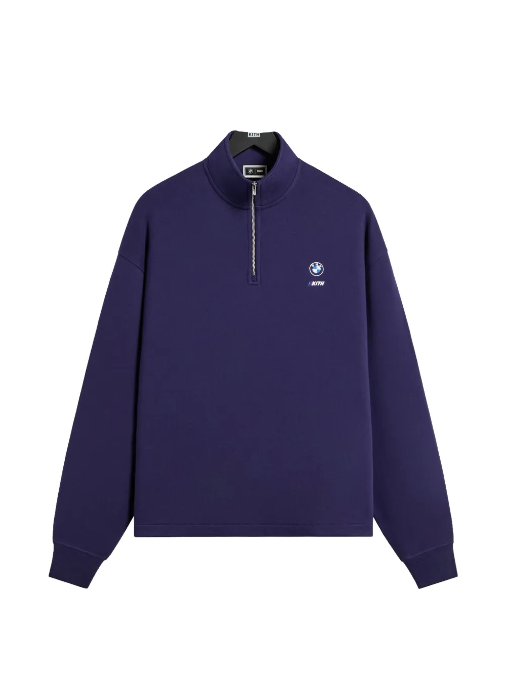 KITH x BMW Nelson quarter-zip sweater - Viola