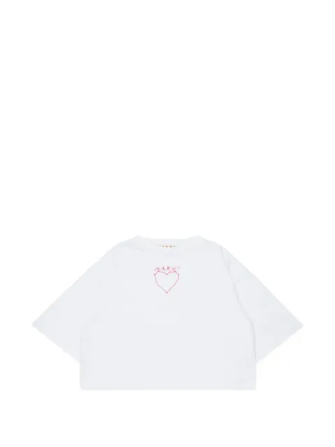 Marni Kids playera con corazón bordado