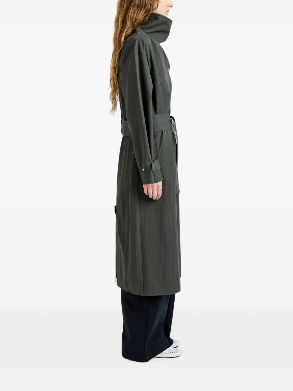 Proenza Schouler White Label Corey trenchcoat Groen