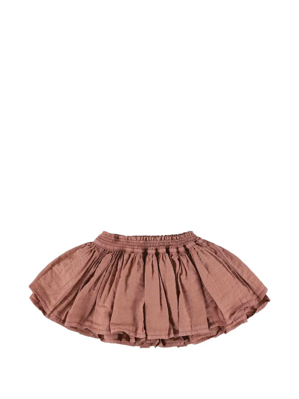 Morley Kids' Margot Ruffled Tiered Skirt In Brown