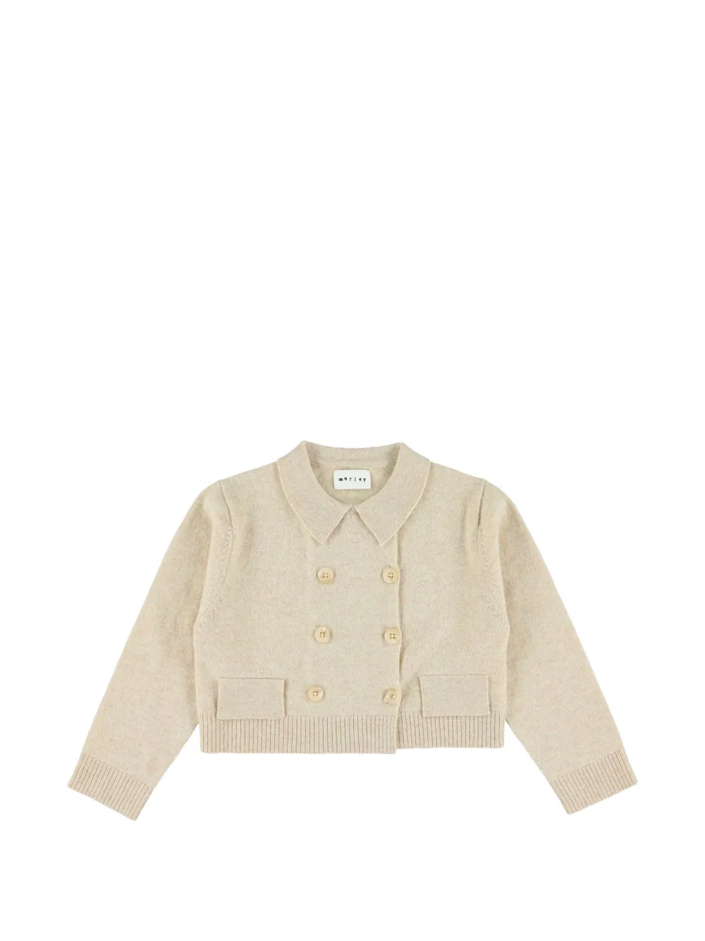 Morley Yes Double-breasted Sweater In Neutral