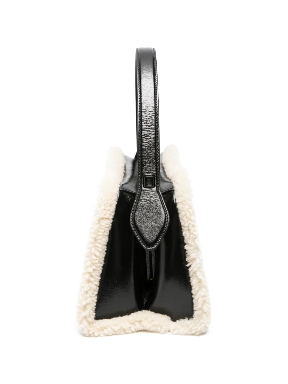KHAITE Cate leren shopper Zwart