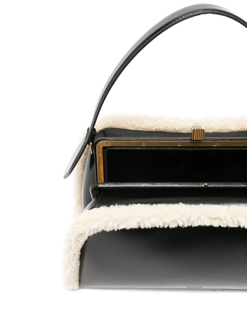 KHAITE Cate leren shopper Zwart