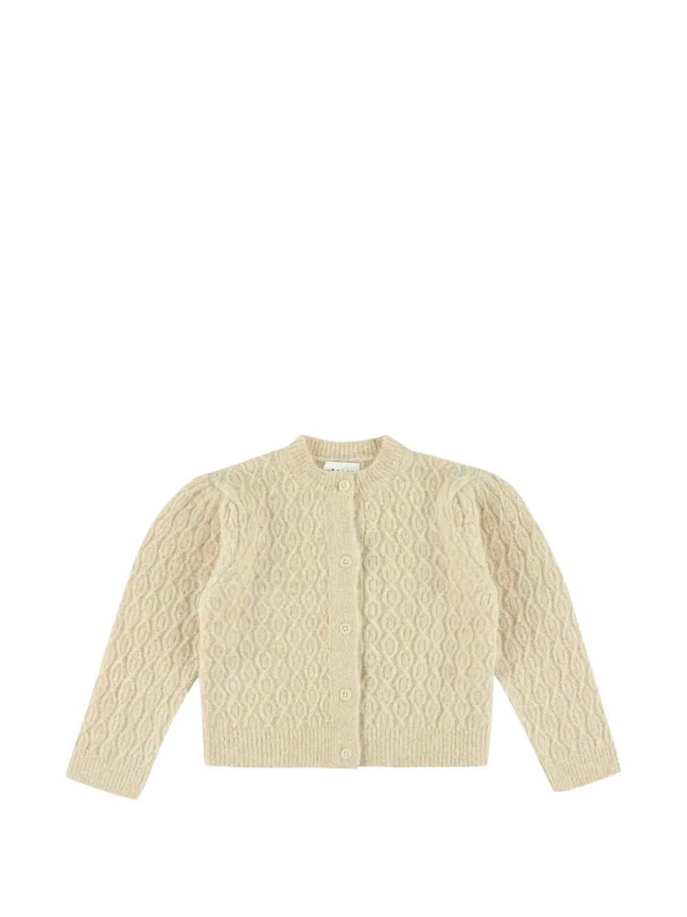 Morley Yngrid Cable-knit Cardigan In Neutral