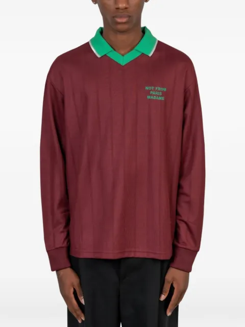 Drôle De Monsieur Slogan polo shirt