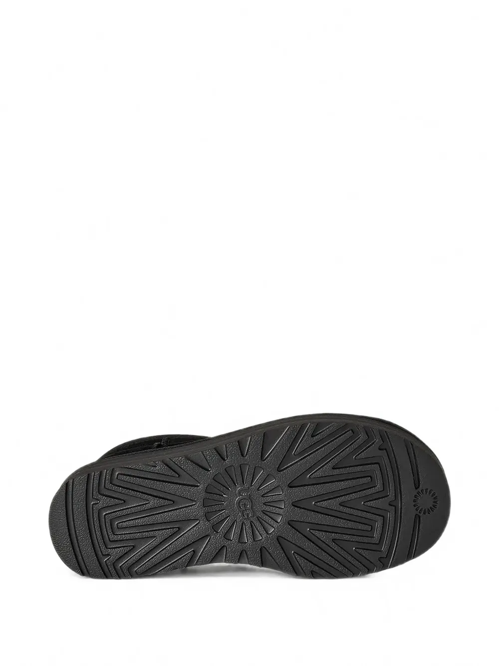 Ugg Classic Ultra Mini Low-cut Platform Leather Boots In Black