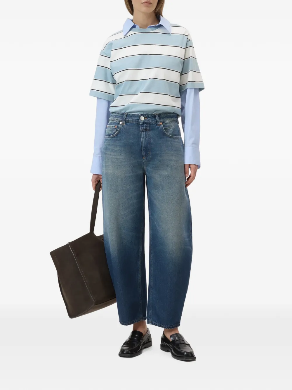 Closed Jazzie barrel-fit jeans Blauw