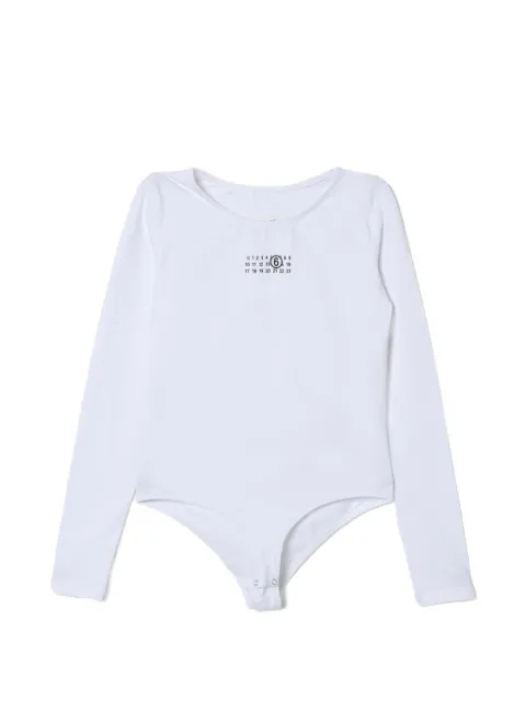MM6 Maison Margiela Kids logo-print long-sleeve T-shirt