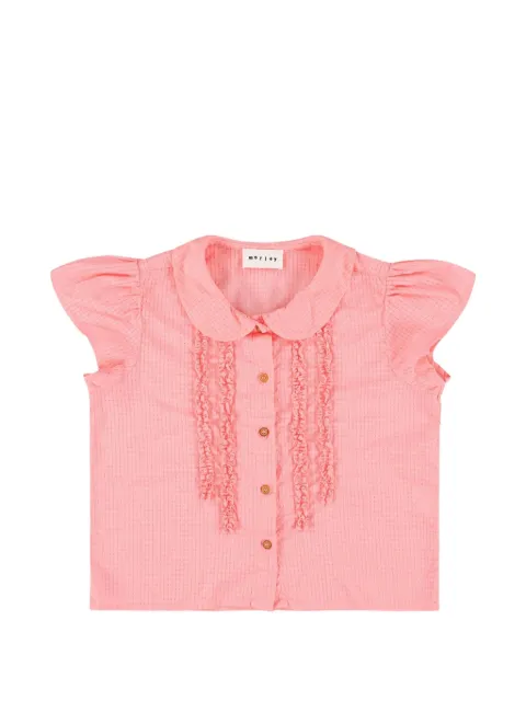 Morley ruffle-trimmed cap-sleeve shirt