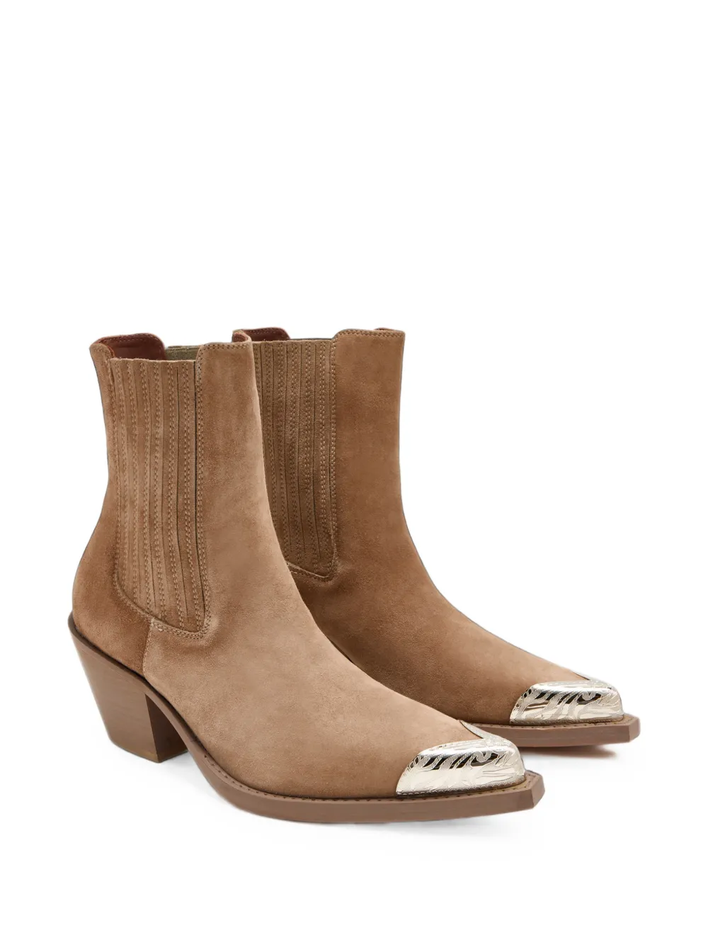 Paris Texas Dallas embellished ankle boots Beige