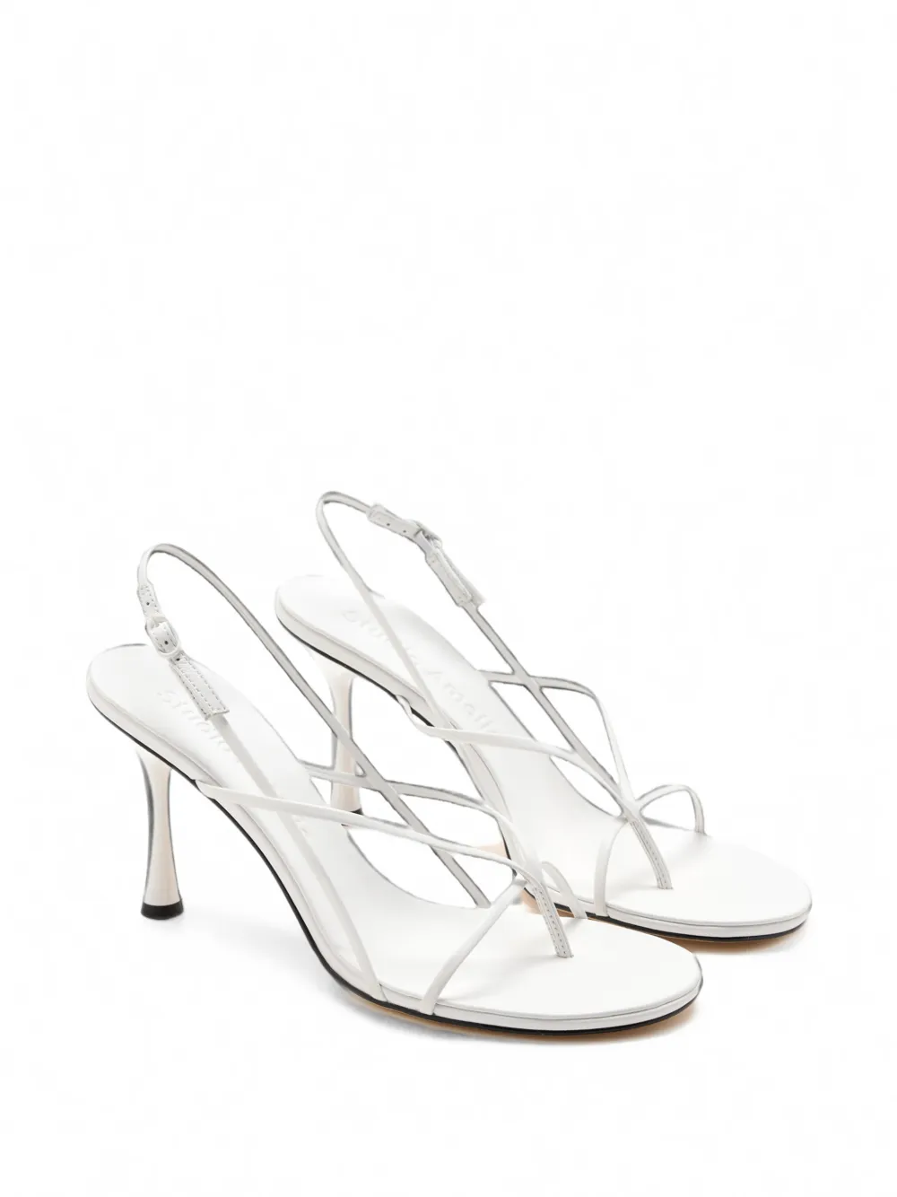 Studio Amelia Wishbone strappy sandals Wit