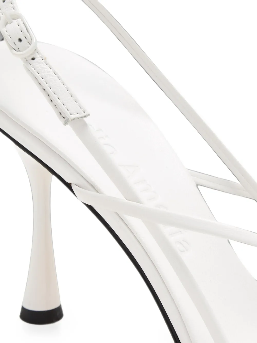 Studio Amelia Wishbone strappy sandals Wit