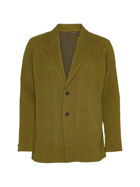 Homme Plissé Issey Miyake plissé-effect single-breasted jacket