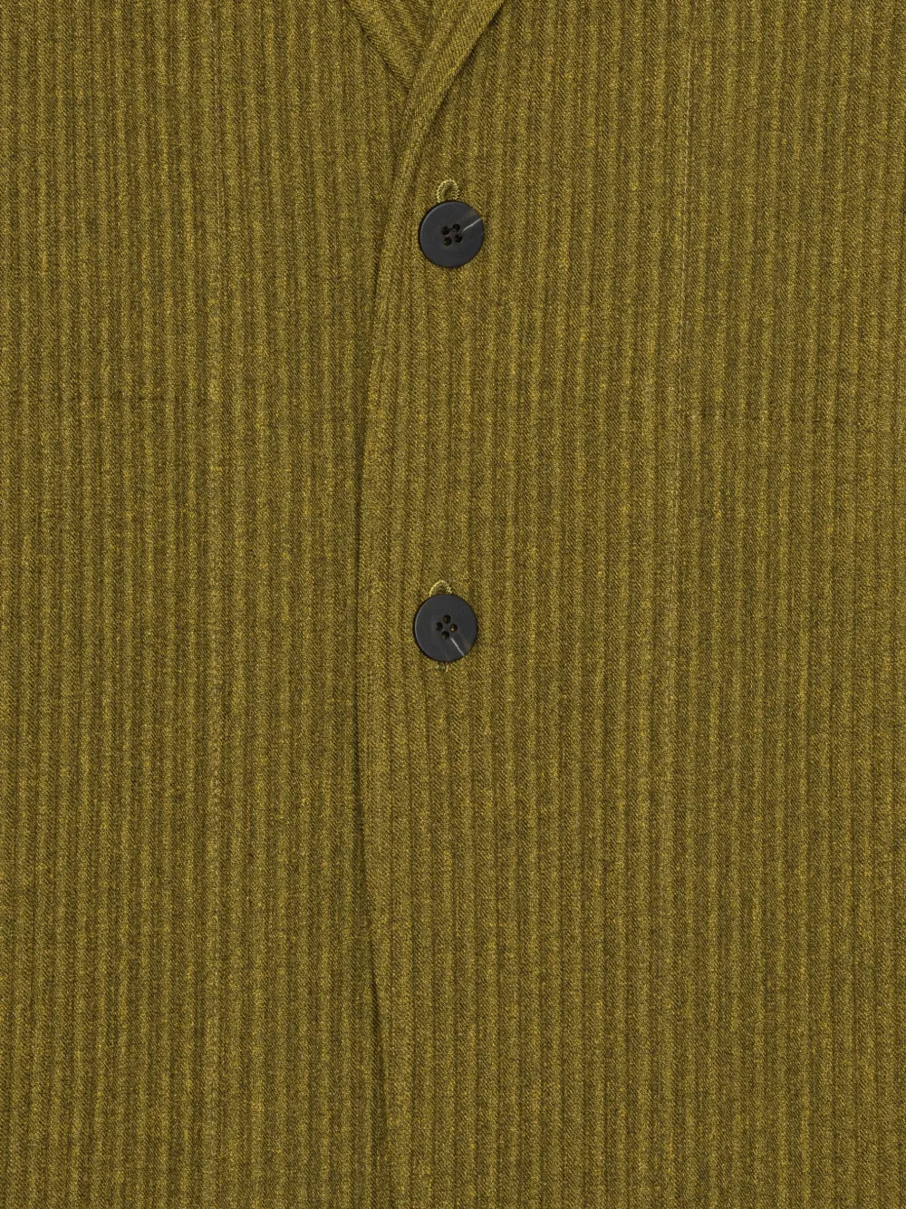Homme Plissé Issey Miyake Jack met enkele rij knopen en plissé-effect Groen