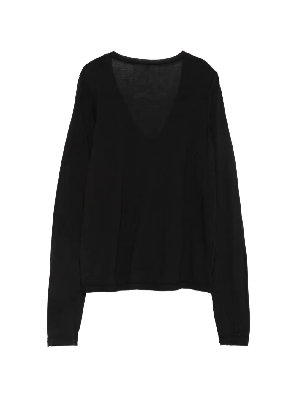 James Perse T-shirt met V-hals Zwart