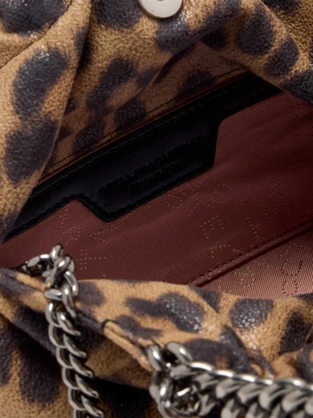 Stella McCartney Falabella mini-shopper met luipaard-print Beige