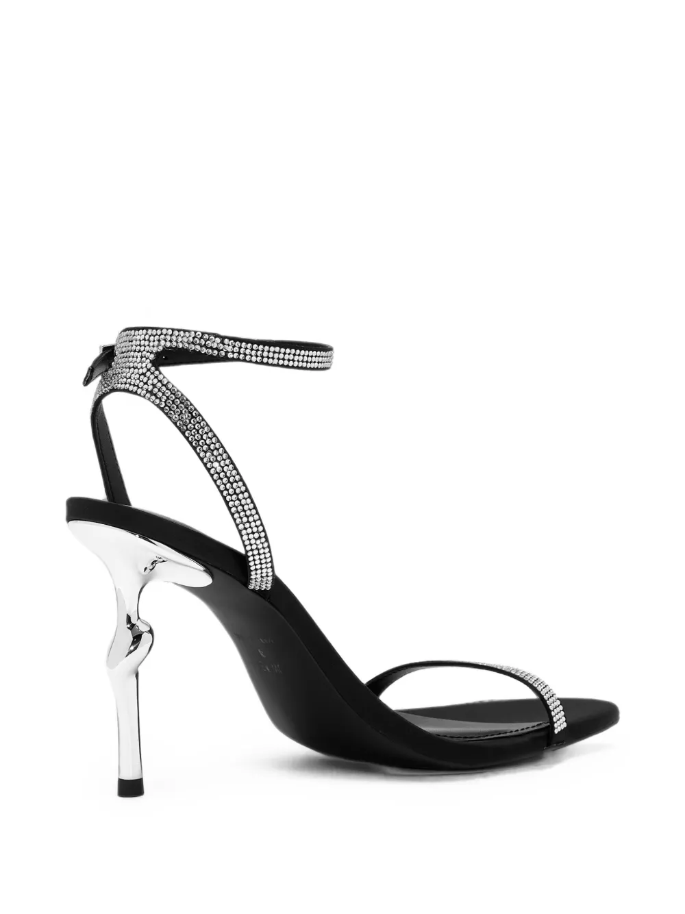 JW Pei Alivia crystal-embellished sandals Zwart