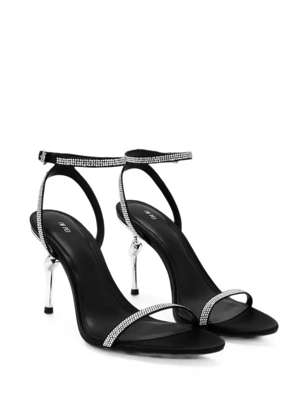 JW Pei Alivia crystal-embellished sandals Zwart