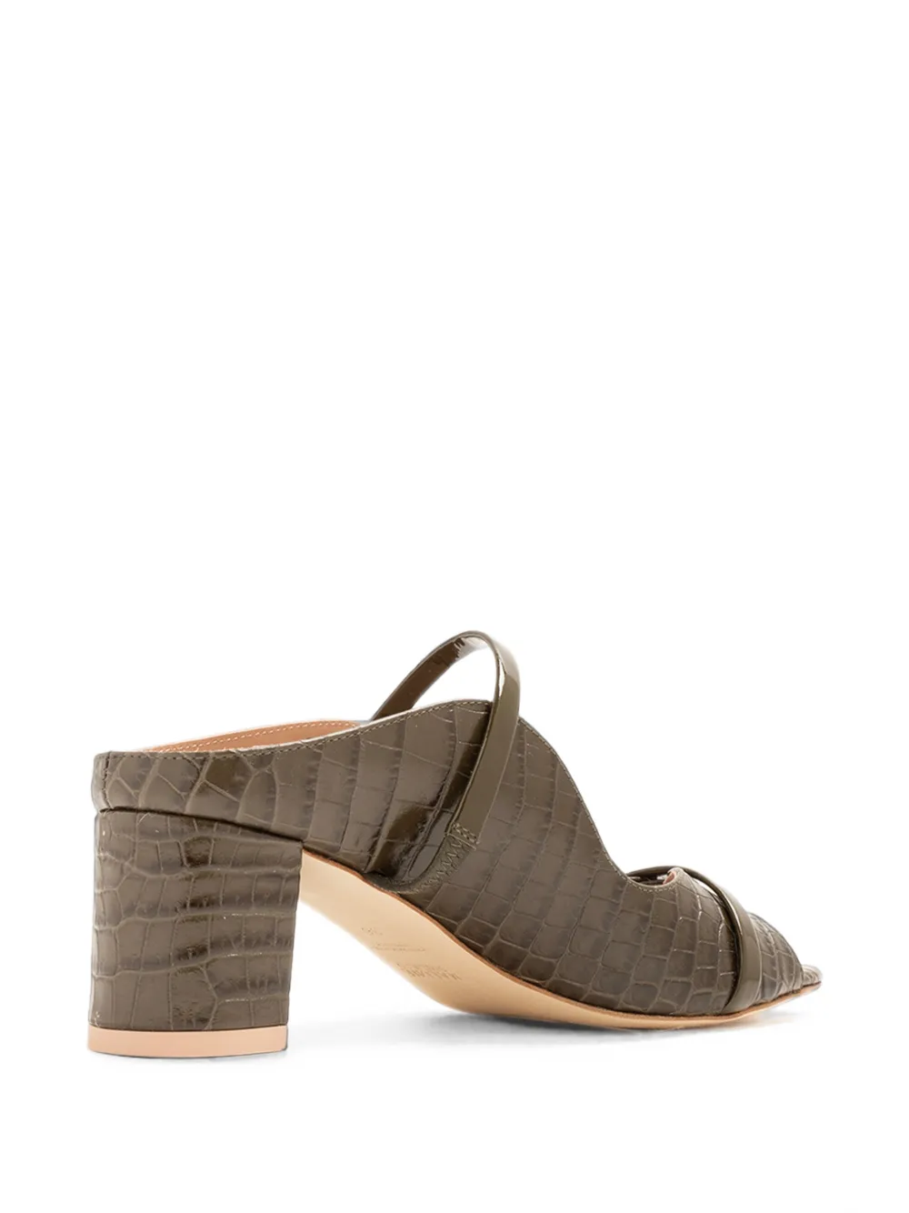 Malone Souliers Norah croc-effect leather mules Groen