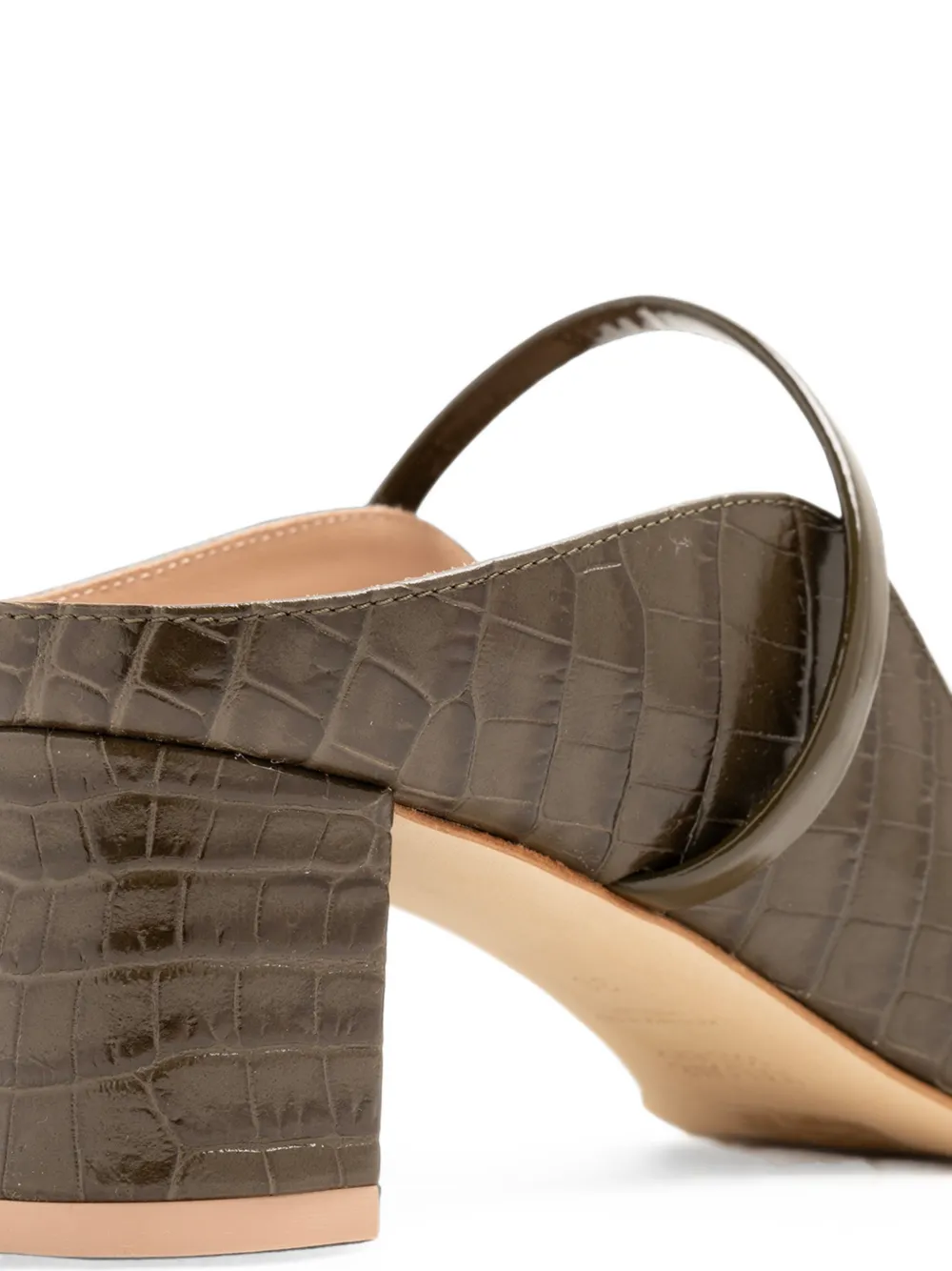 Malone Souliers Norah croc-effect leather mules Groen