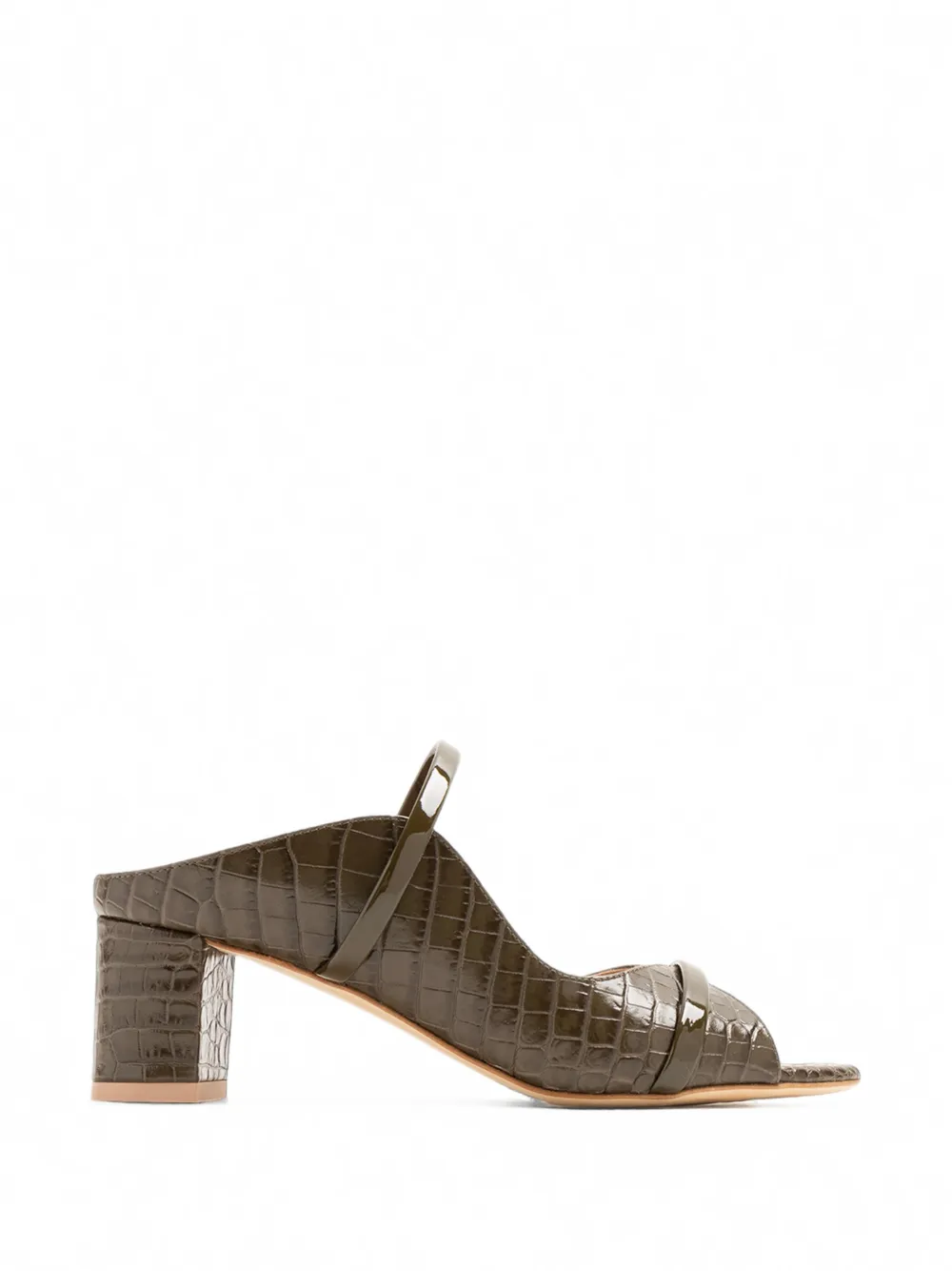 Malone Souliers Norah croc-effect leather mules Groen