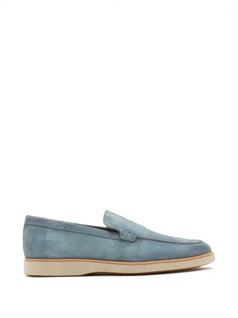 Magnanni suede slip-on loafers