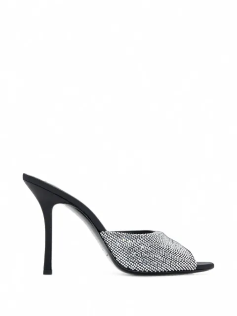 Alexander Wang Cher crystal-hotfix 105mm mule