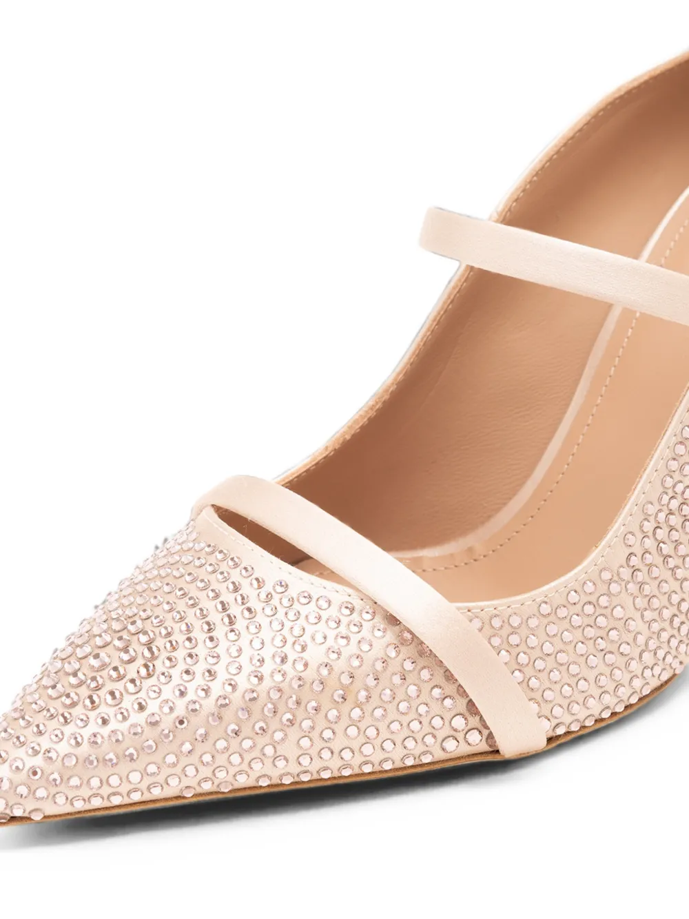 Malone Souliers Diaz crystal-embellished pumps Roze