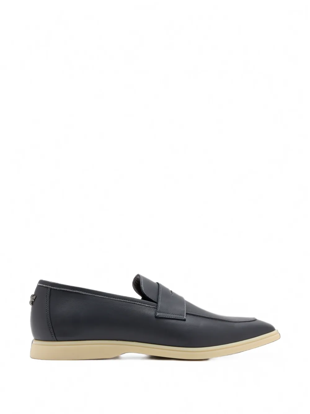 Bougeotte Loisir Gomme leather loafers - Grigio