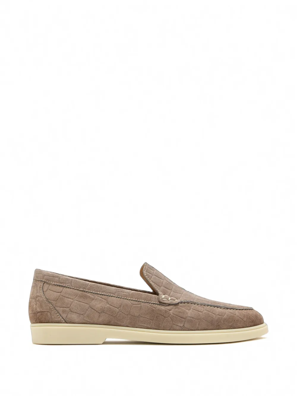 Magnanni crocodile-effect suede loafers Bruin