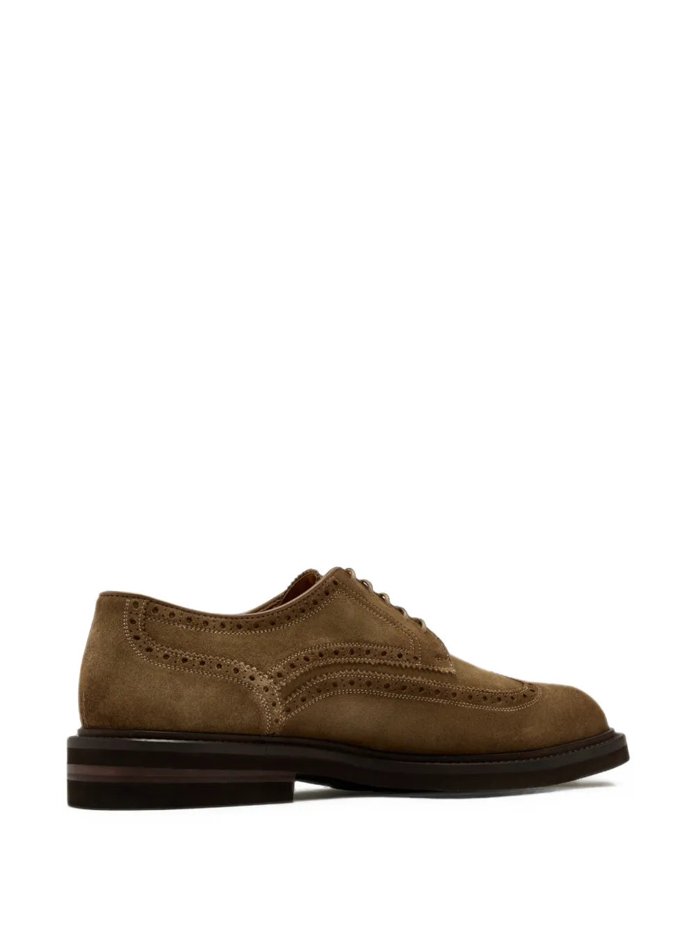 Magnanni brogue-detail suede lace-up shoes Bruin