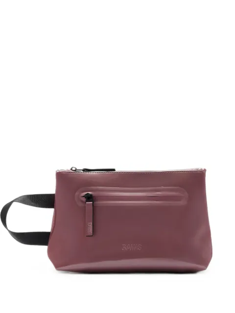 Rains Large glossy zip-fastening cosmetic bag