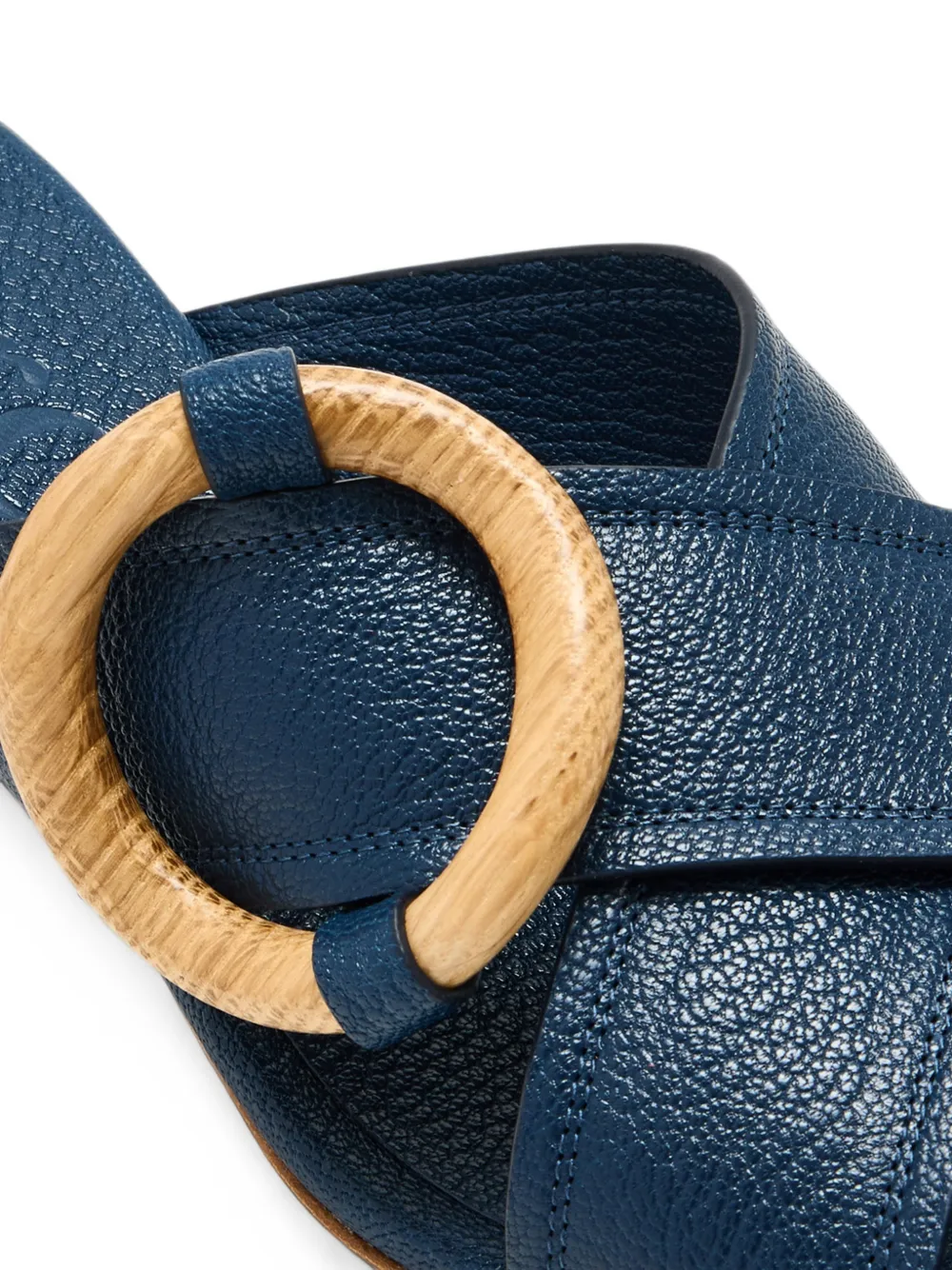 Pedro Garcia Uxia wooden-buckle sandals Blauw