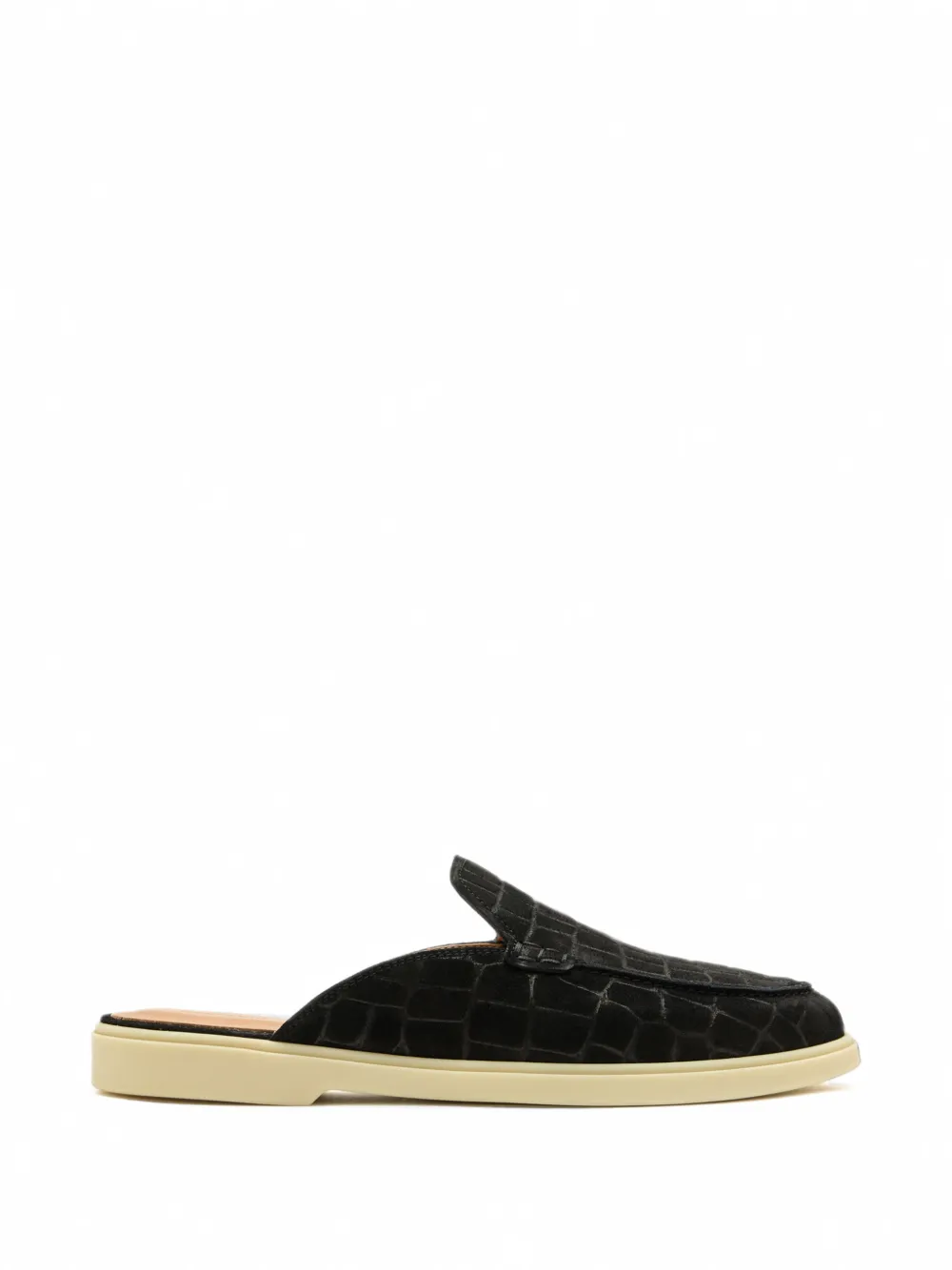 Magnanni Sofia croc-effect slippers - Nero