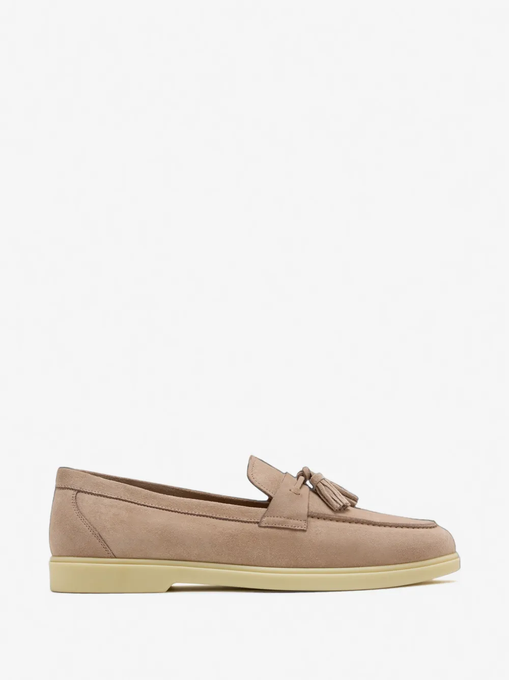 tassel-detail suede loafers