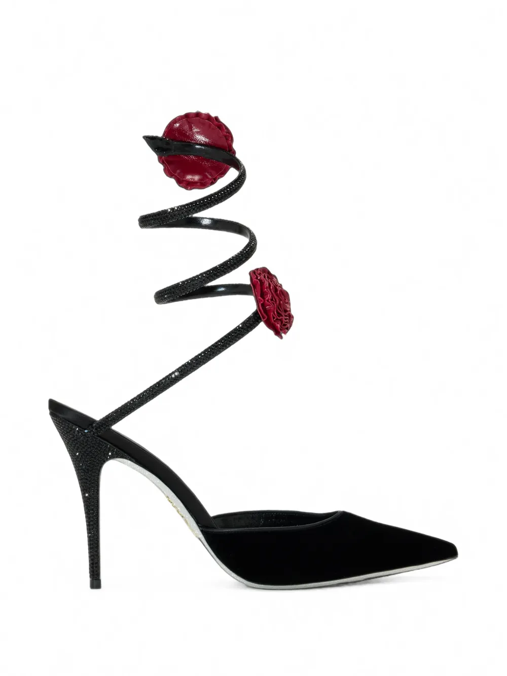 René Caovilla Cleo floral-embellished pumps