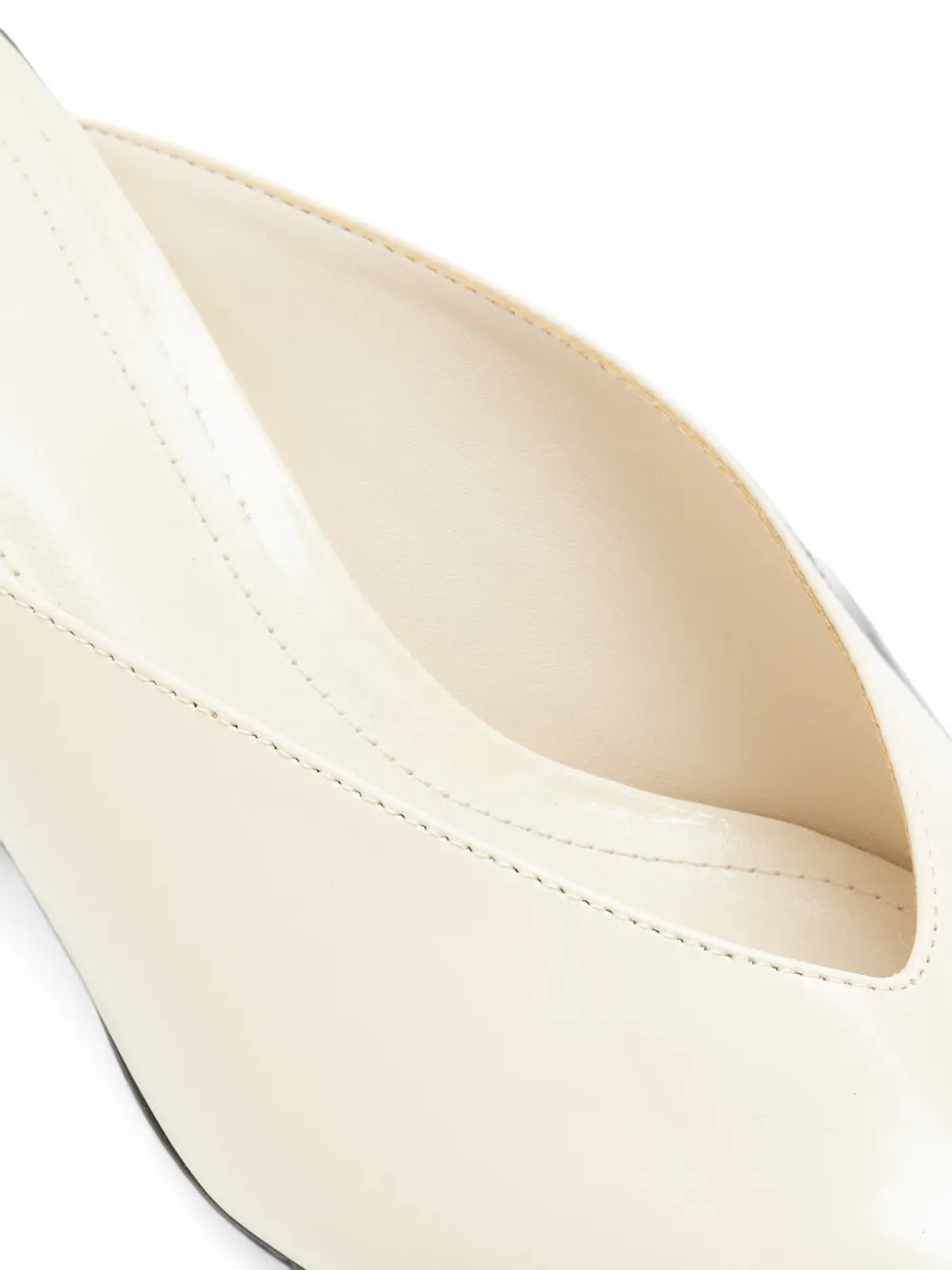 Schutz pointed-toe leather mules Wit
