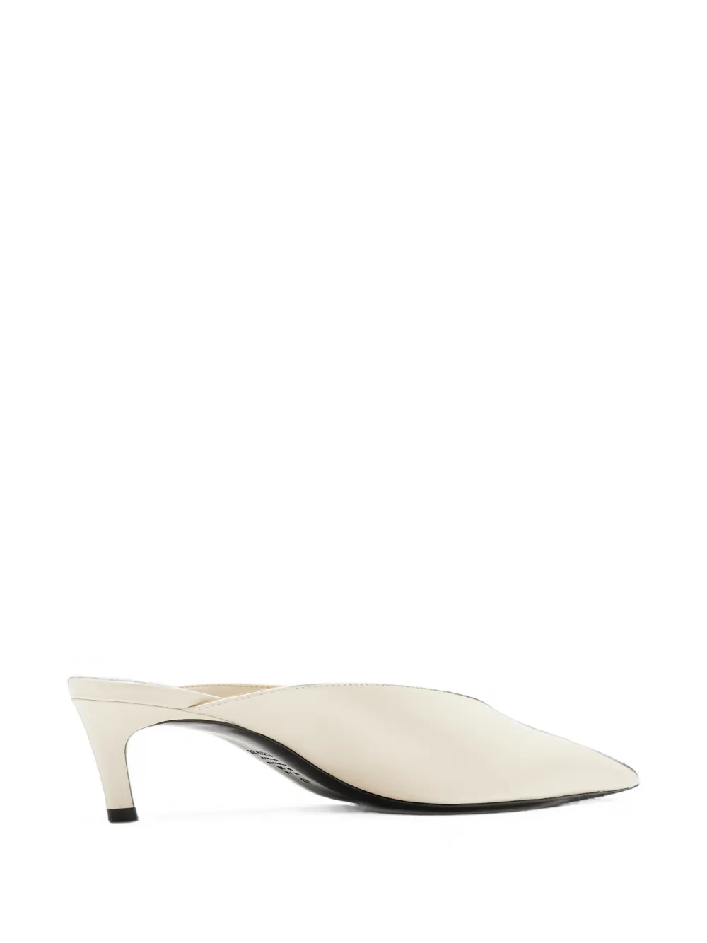Schutz pointed-toe leather mules Wit