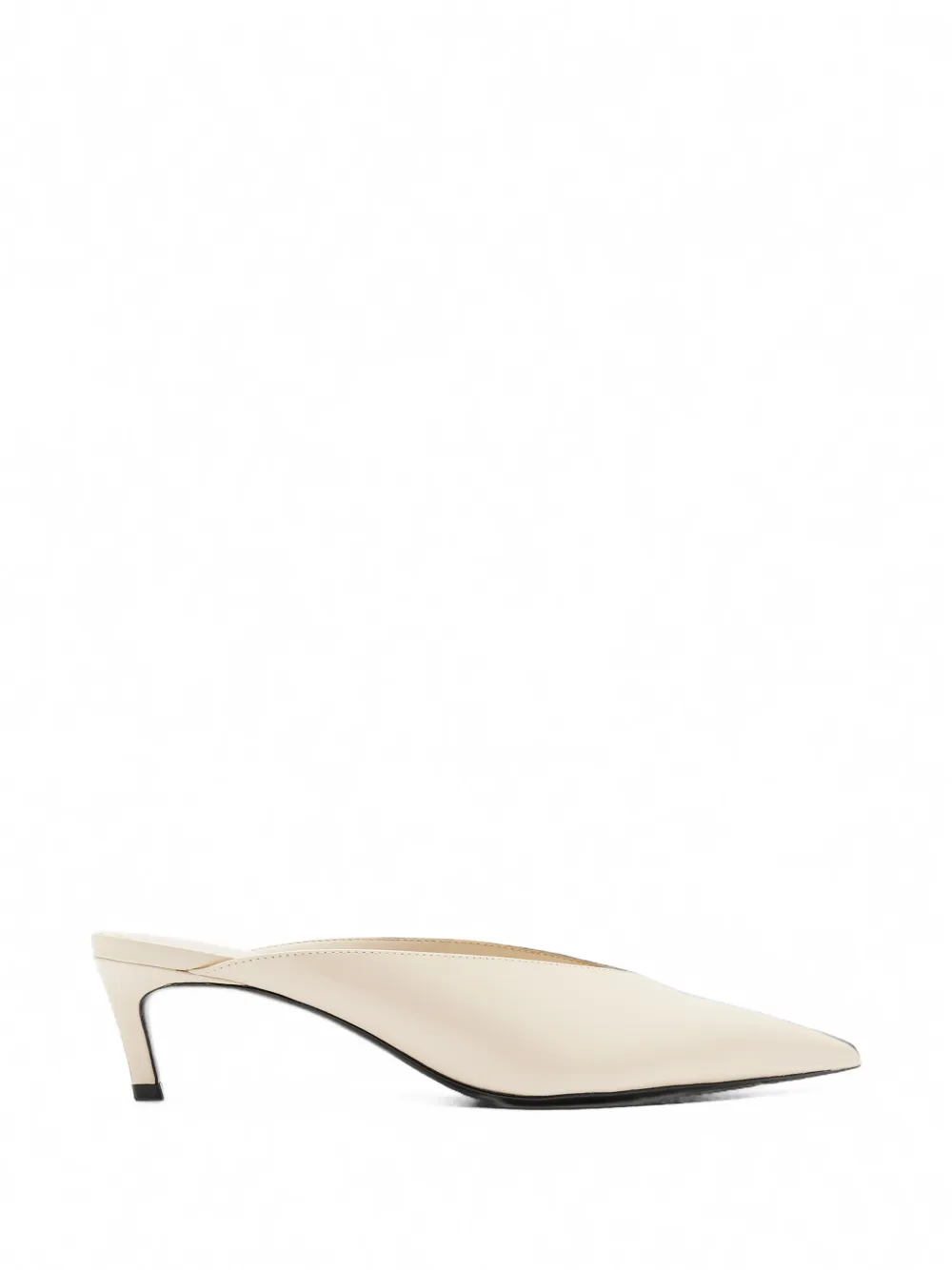 Schutz pointed-toe leather mules Wit