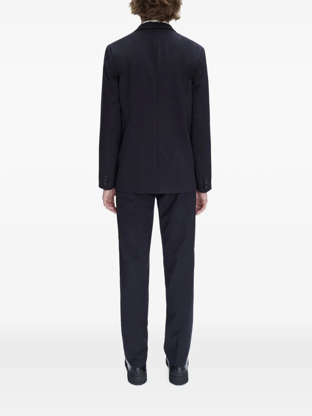 A.P.C. Harry wollen jack met enkele rij knopen Blauw