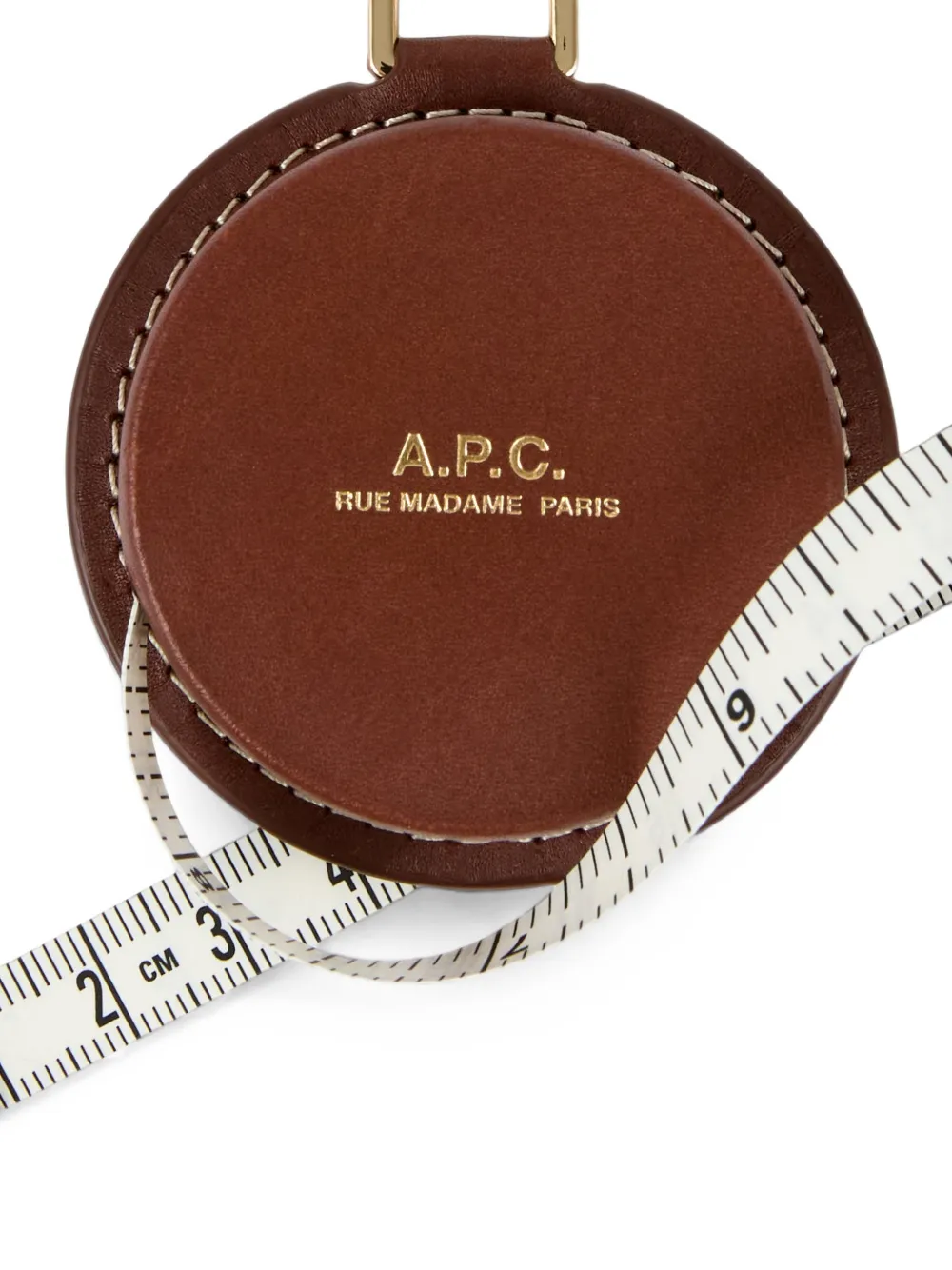 A.P.C. Ruban leren bedel met band Bruin