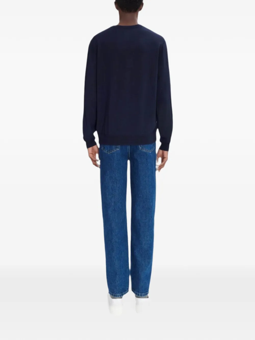 A.P.C. Trui met geborduurd logo Blauw