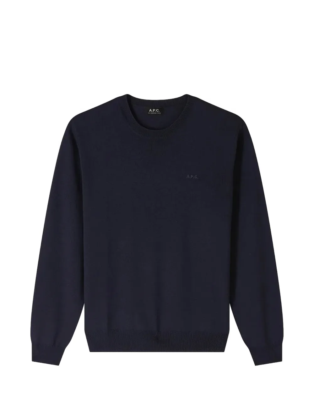 A.P.C. Pullover mit Logo-Stickerei - Blau
