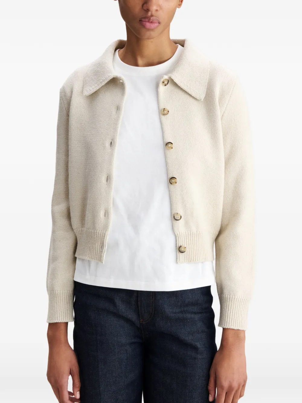 A.P.C. Button-up vest Grijs