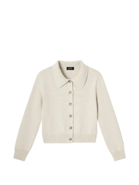 A.P.C. cárdigan con botones