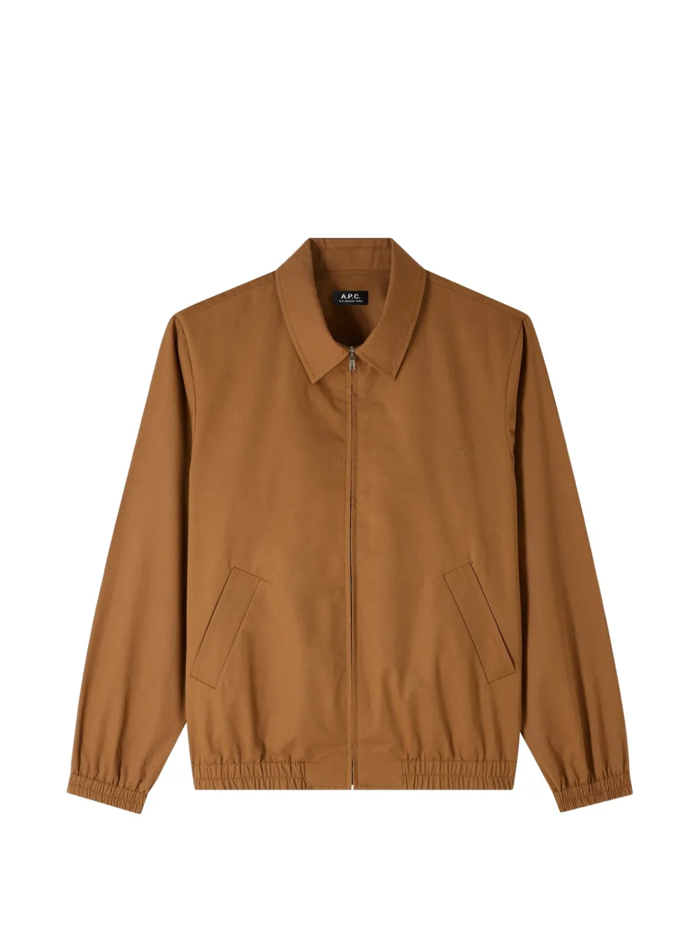 A.P.C. Gilbert logo-embroidered zip-up jacket