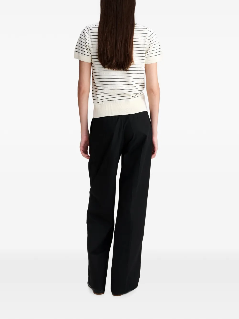 A.P.C. Ginny pantalon met plooien Zwart